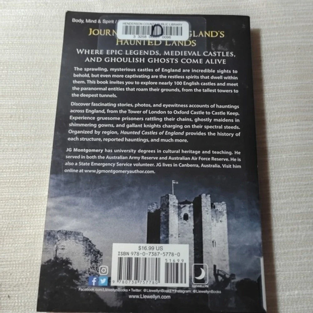 Haunted Castles of England by J. G. Montgomery,‎ 2018 Paperback history